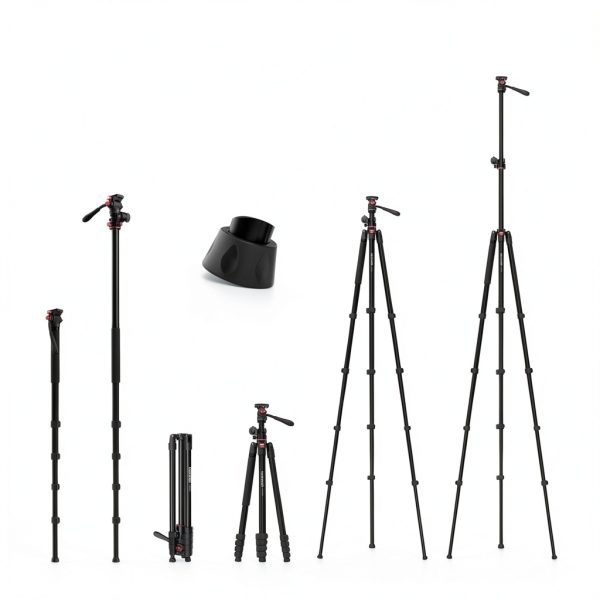 Neewer Basics Tripod Monopod Metal Fluid Head DSLR Camera-3