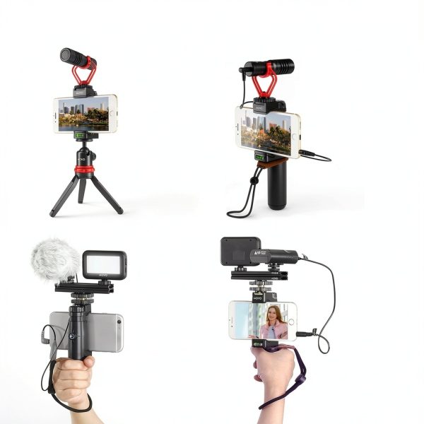 Vlogging Kit Smartphone Video Bundle Microphones Tripod-1