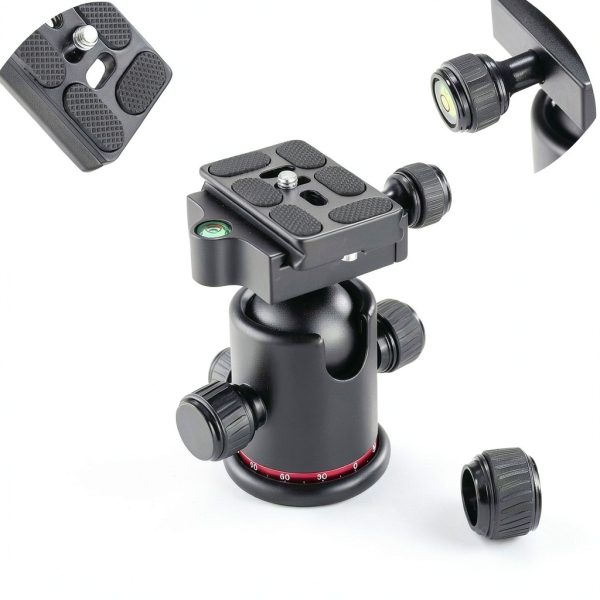 Neewer Metal 360 Degree Ball Head for DSLR Cameras Tripod-1