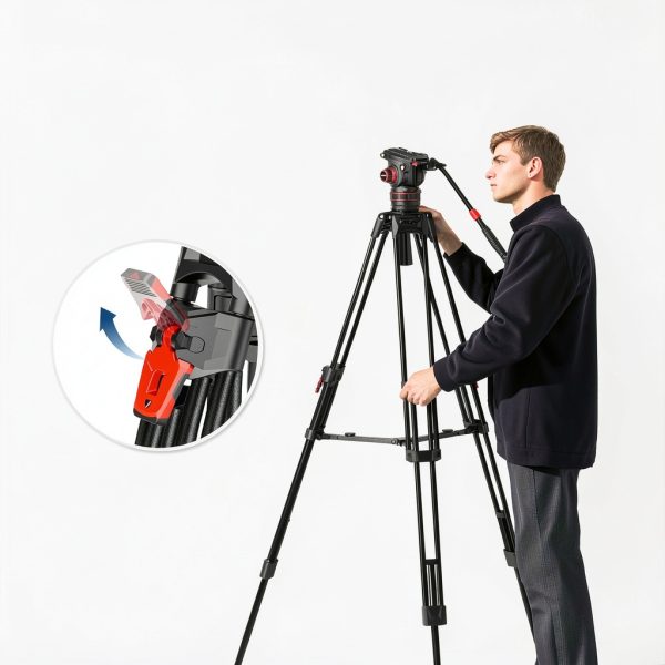 Neewer Carbon Fiber Tripod Fluid Head Quick Release DSLR-2