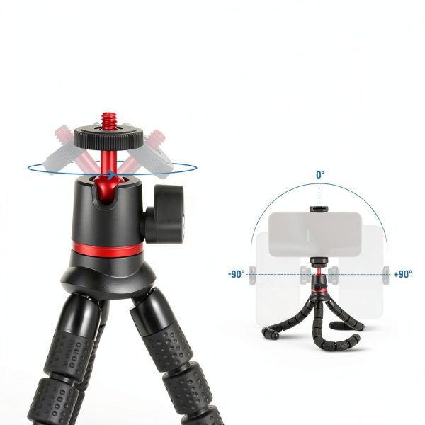 Neewer Flexible Tripod with Remote Action Camera Mount-6