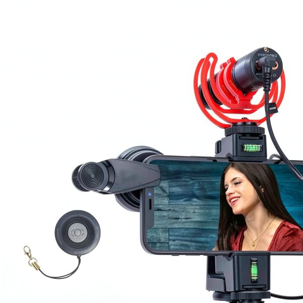 Movo iVlog1 Smartphone Video Kit with Microphone and LED-8