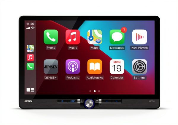 Jensen J5CA14 Car Stereo Wireless CarPlay Android Auto-0