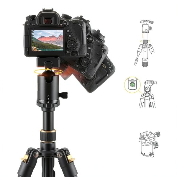 Kodak Photo Gear Tripod Monopod 360 Ball Head Travel-2