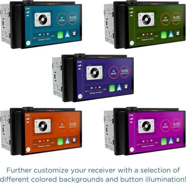 Jensen J5UP7 Double DIN Receiver CarPlay Android Auto-2