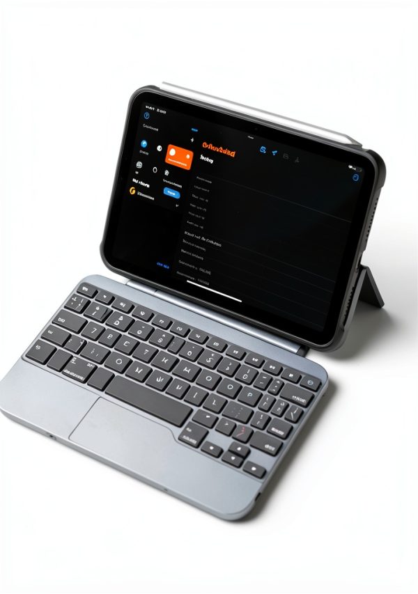 Macally iPad mini Keyboard Case Full Keys 360 View-4