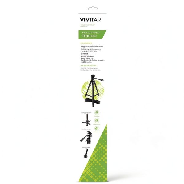 Vivitar Professional Tripod 62 Inch Fluid Head Quick Release-5