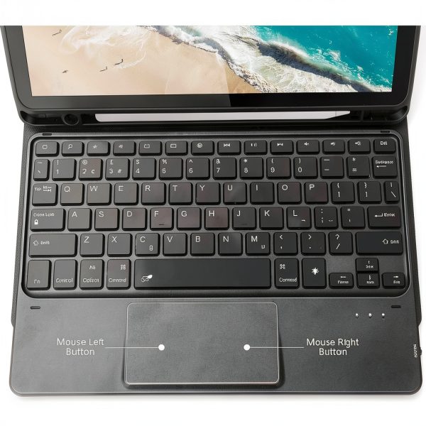 SaharaCase iPad Keyboard Case with Mouse Pad and Kickstand-5