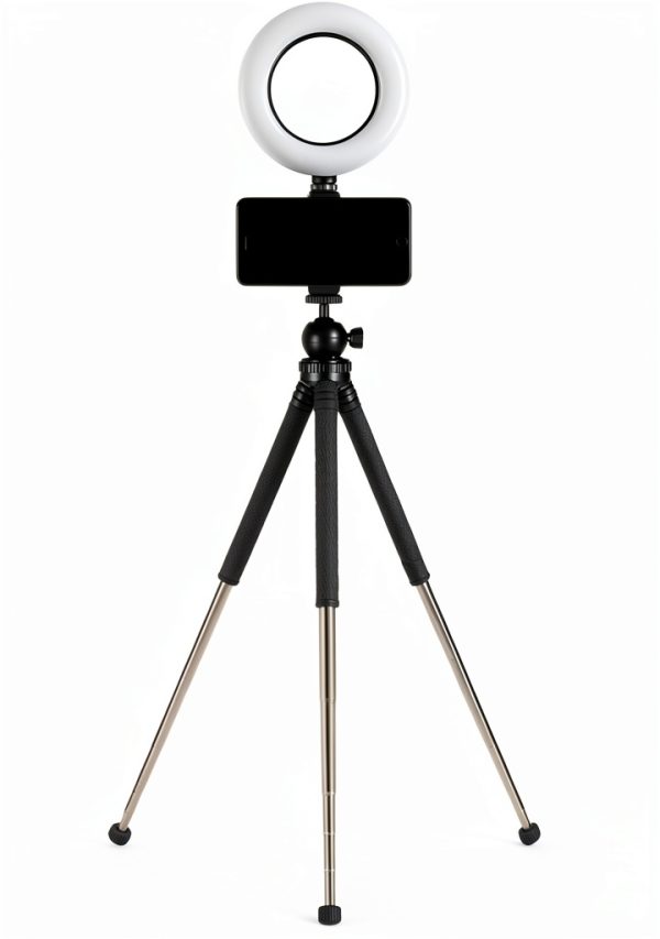 Sunpak Portable Vlogging Kit Smartphone Holder Ring Light-5
