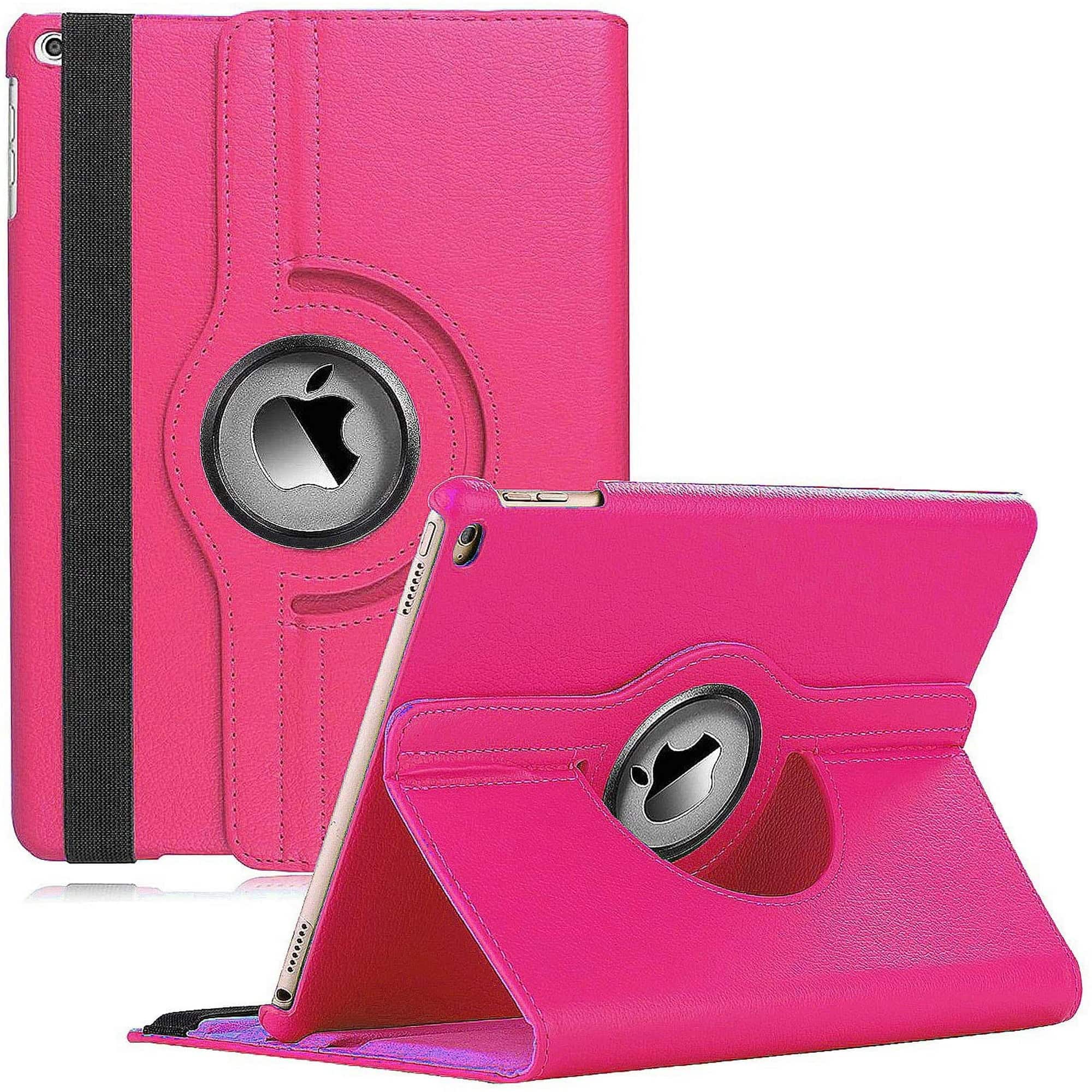 Entronix iPad case showing raised edges and kickstand on a table