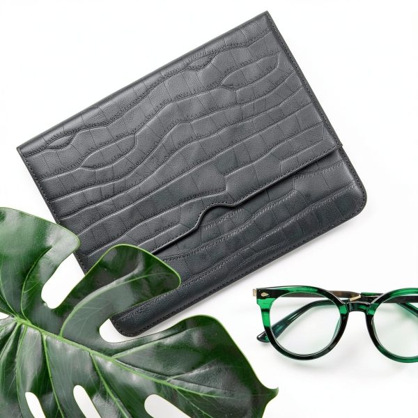 VIKESI iPad Case Leather Cover Pencil Holder Hand Strap-1