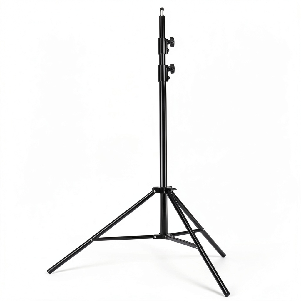 Neewer Pro light stand extended in a studio setting