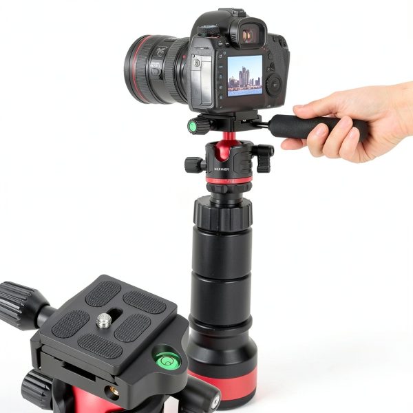 NEEWER Basics Tripod Monopod 360 Ball Head Arca Plate-6
