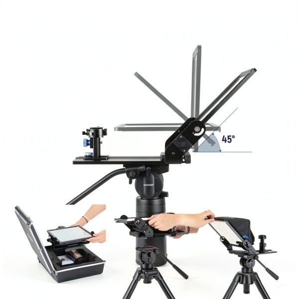 Neewer X12II Teleprompter Assembly Free Arca Mount Vlogging-7