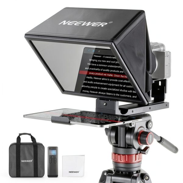 Neewer X12B Teleprompter Aluminum Alloy No Assembly Remote-0