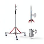 Heavy Duty Light Stand with Casters 44 lbs Load Adjustable-0