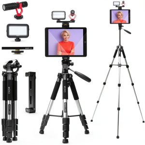 Movo Tablet Vlogging Kit Full Size Tripod Pro Audio-0