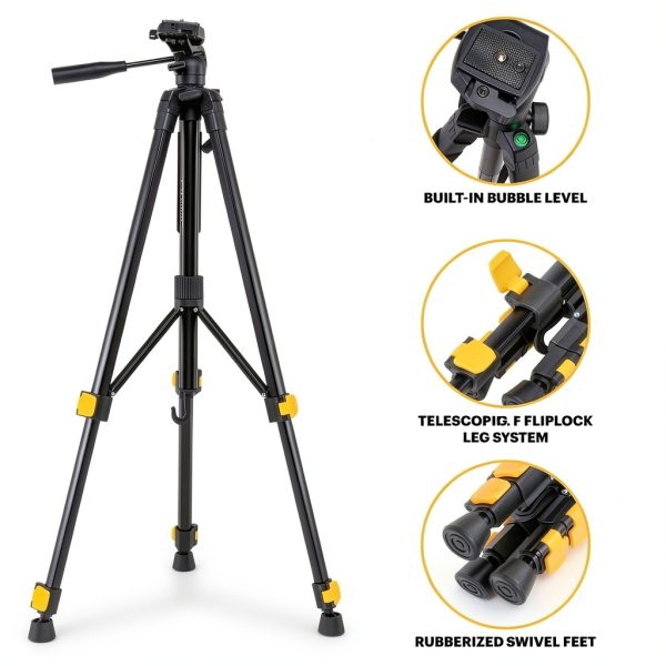 KODAK Camera Tripod 62 Inch Aluminum Travel Stand-4