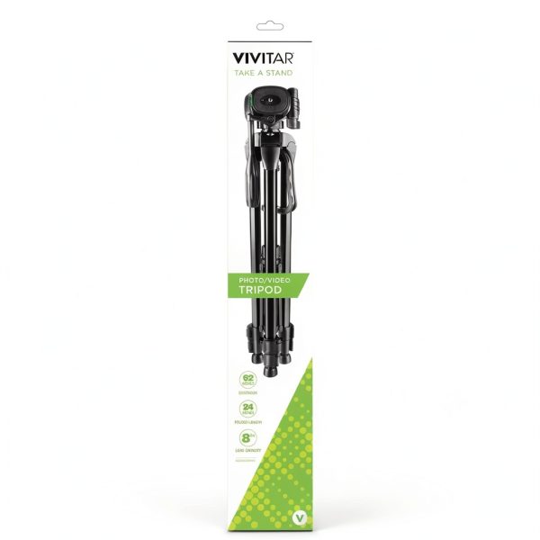 Vivitar Professional Tripod 62 Inch Fluid Head Quick Release-1