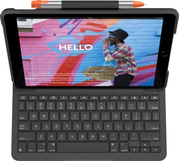Logitech Slim Folio iPad Keyboard Case Protection Typing-0
