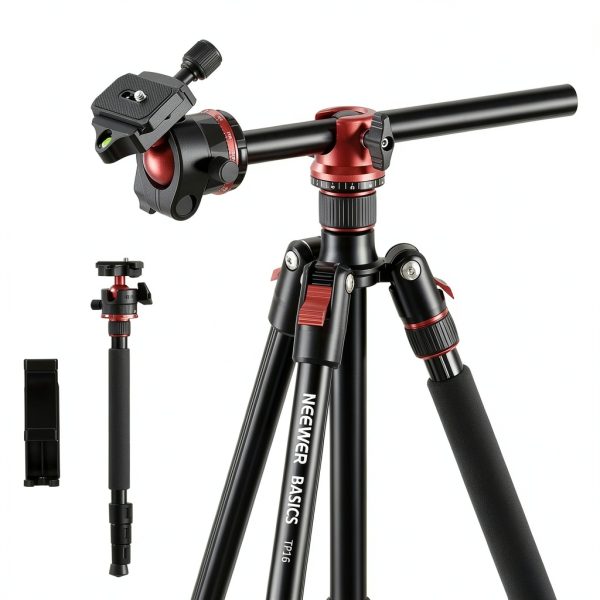 Neewer Tripod Monopod Ball Head Quick Release DSLR Phone-0