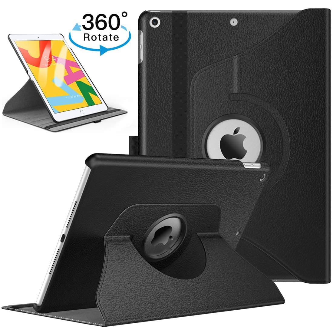 Entronix iPad case showing 360 rotation on a desk