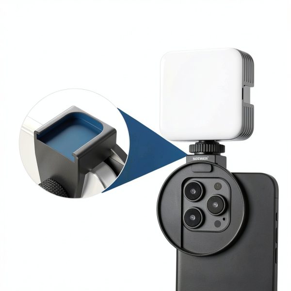 Neewer Phone Lens Filter Clip 67mm Thread Cold Shoe Mount-3