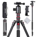 Neewer Camera Tripod Monopod Aluminum Ball Head Phone Holder-0