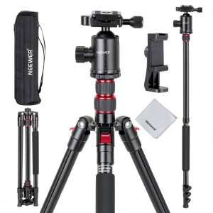 Neewer Camera Tripod Monopod Aluminum Ball Head Phone Holder-0
