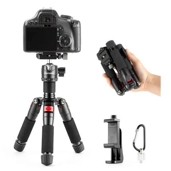 Neewer Mini Tripod Aluminum Alloy 360 Ball Head for Creators-0