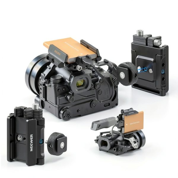 Neewer SSD Mount Bracket Holder Cold Shoe Clamp Compatible-2