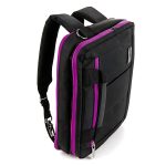 Purple Tablet Bag Convertible Design Water Resistant Nylon-0