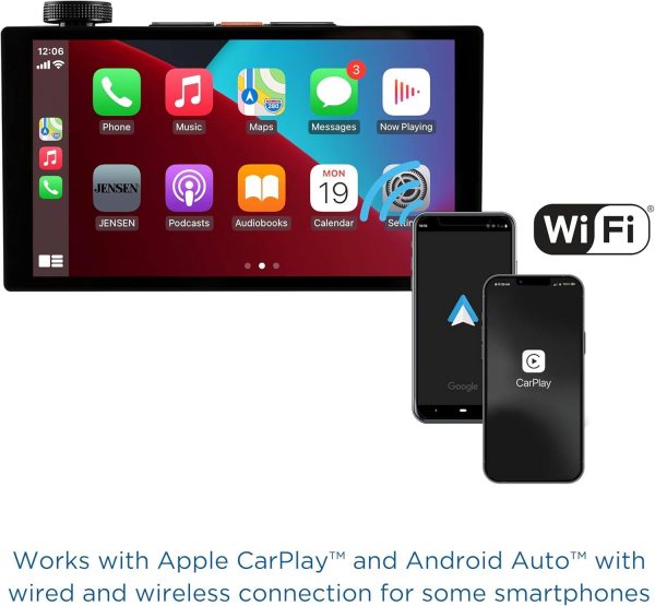 Jensen J5UP7 Double DIN Receiver CarPlay Android Auto-5