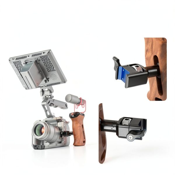 Neewer Wooden Side Handle Remote Trigger Camera Grip-2