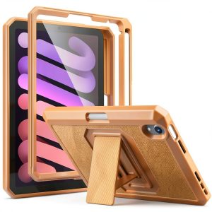 iPad Mini Case with Kickstand Pencil Holder Drop Protection-0
