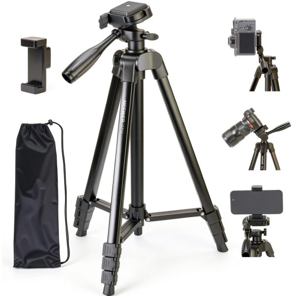 NEEWER Entry Level Tripod Metal Lightweight Travel Stand for-0
