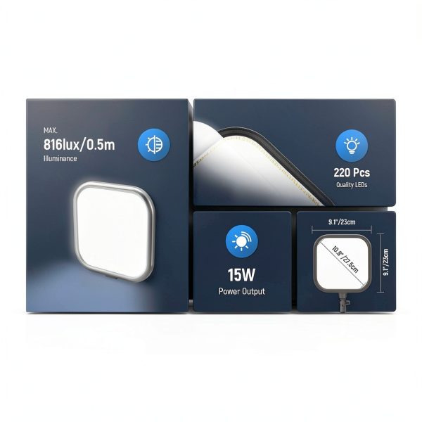 Neewer LED Video Light Panel Bi Color Dimmable Streaming Kit-1
