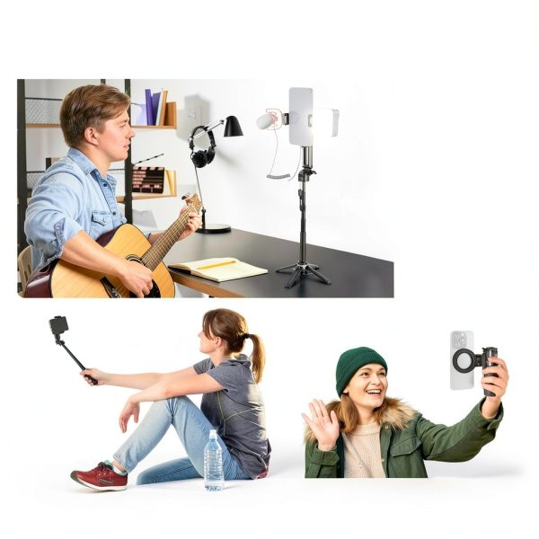 Neewer BASICS Magnetic Selfie Stick Tripod Portable Remote-3
