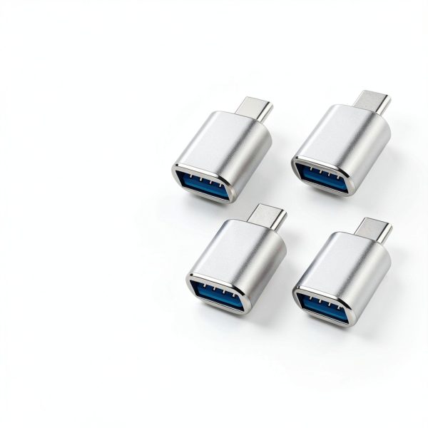 USB A to USB C Adapter 4PCS OTG Type C Converter Compatible-4