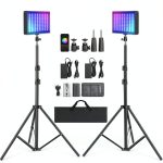 Neewer RGB Video Light Kit APP Control CRI97+ Streaming-0