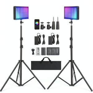 Neewer RGB Video Light Kit APP Control CRI97+ Streaming-0