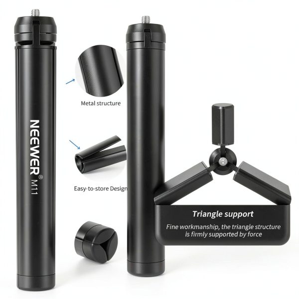 Neewer Mini Metal Tripod Sturdy Stable Camera Stand-3