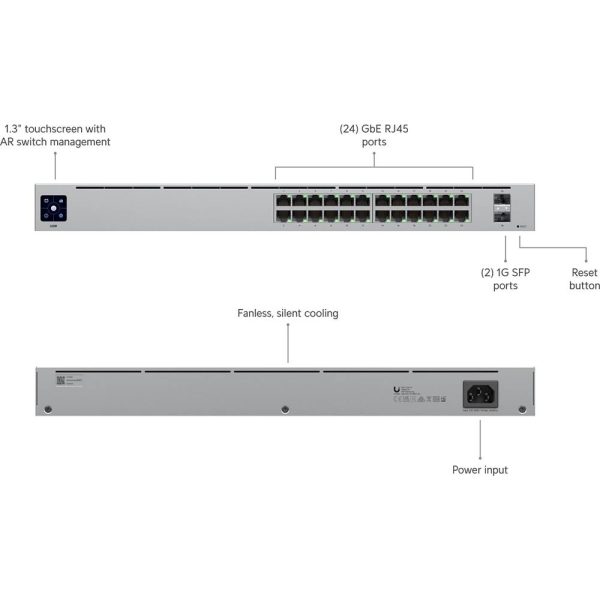 Ubiquiti UniFi Switch 24 Managed Gigabit Touchscreen Network-5