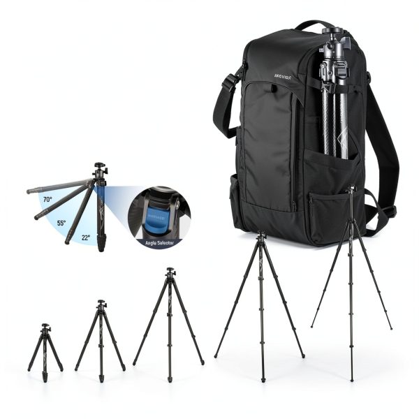 Neewer LT34 Carbon Fiber Travel Tripod with Ball Head-4