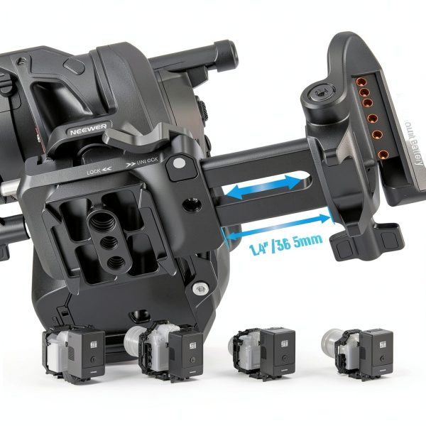 Neewer Foldable V Mount Battery Plate Arca Quick Release-5