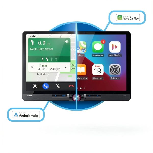 Jensen J5CA14 Car Stereo Wireless CarPlay Android Auto-2