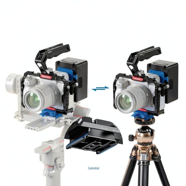 Neewer Foldable V Mount Battery Plate Arca Quick Release-4