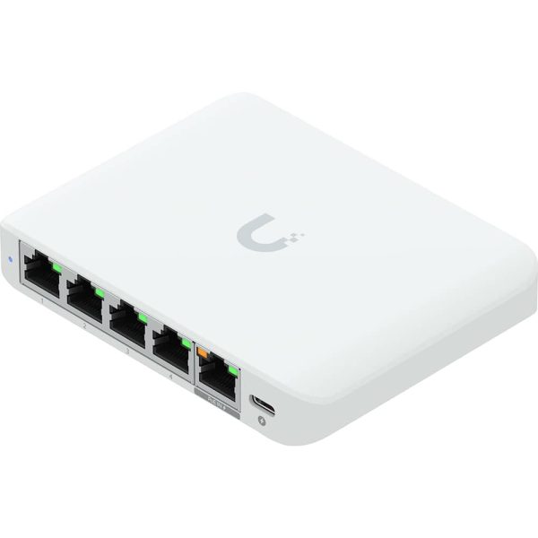 Ubiquiti Flex Mini 2 5G 5 Port Managed Network Switch White-4