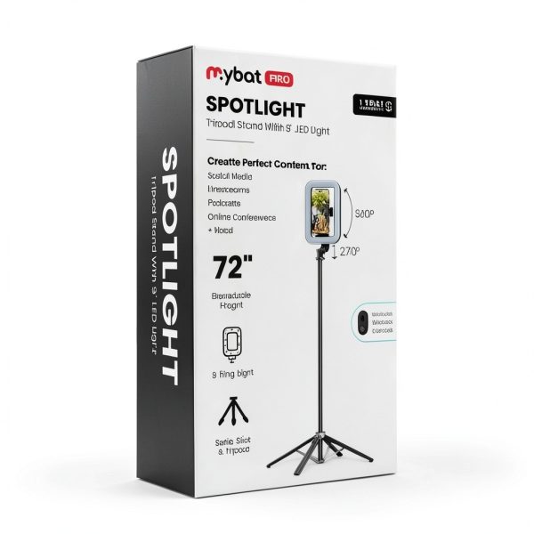 MyBat Pro Spotlight Tripod LED Ring Light Stand Aluminum-6