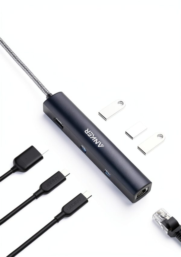 Anker 6 in 1 USB C Hub 65W PD 4K HDMI Ethernet Ports-1